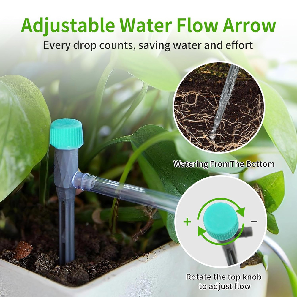 Automatic Plant Watering System for 20 Pots with Timer & Dual Pumps