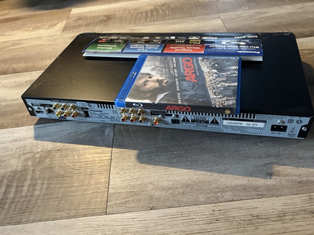 Panasonic DMP-BD75 Blu-Ray/DVD Player - No Remote - Tested & Working