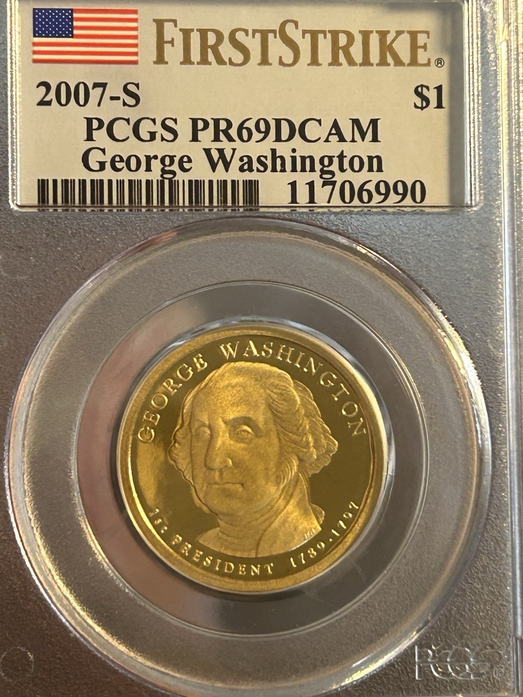2007 - S George Washington Dollar - PCGS PR69DCAM - First Strike