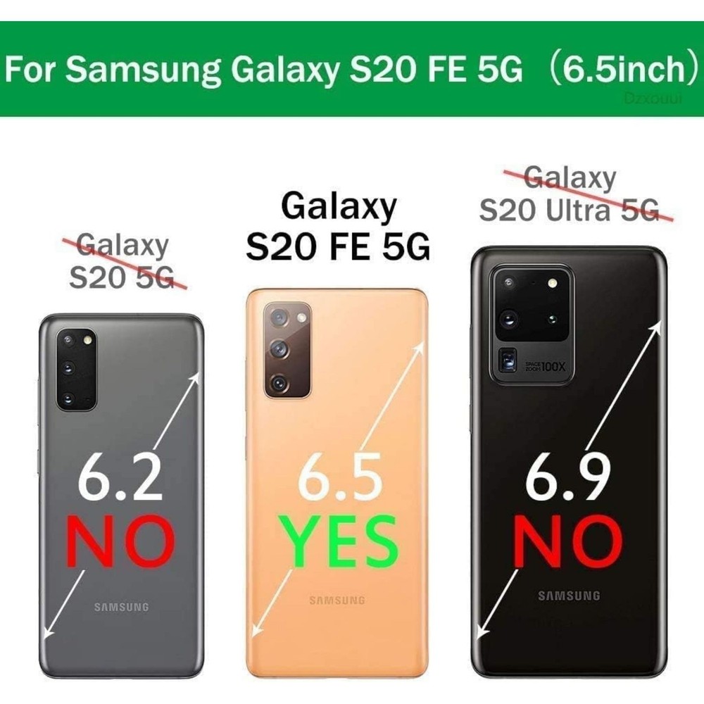 Samsung Galaxy S20 FE 5G Case Built-in Screen Protector, Shockproof,Black