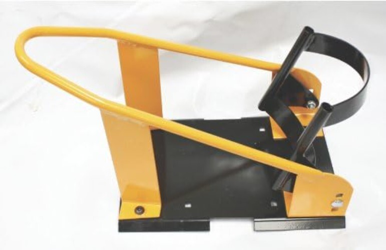 Solo Strap-Down Wheel Chock for Standard Motorcycles - Secure Transport Solution