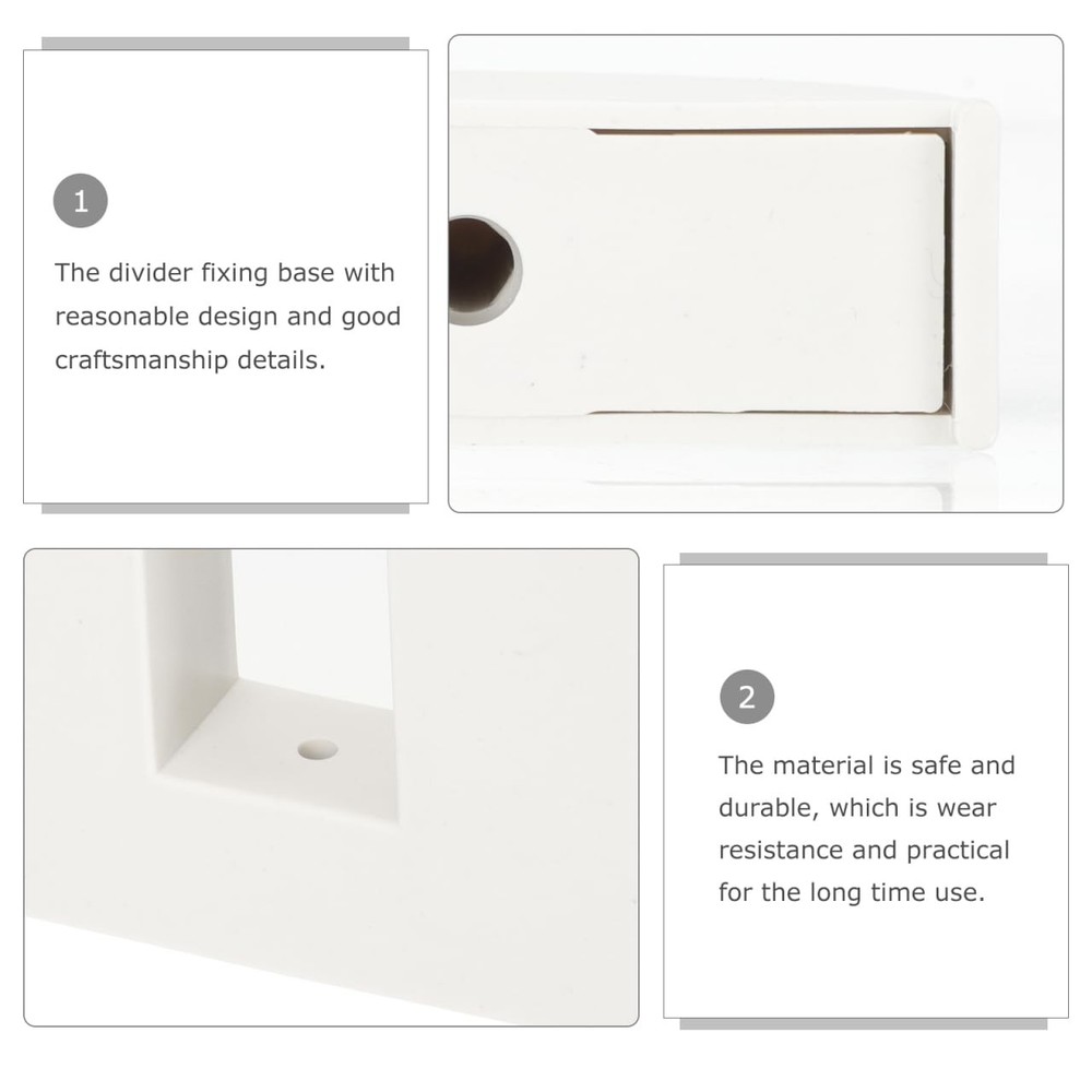 Room Divider Stand Base White PVC Screen Partition Support Feet Bracket