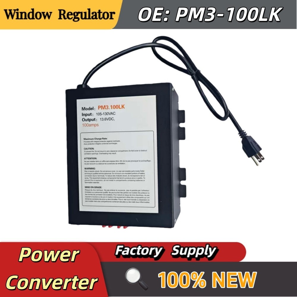 100 Amp rv Power Converter PM3-100LK For Camper,RV. Truck 13.6VCD