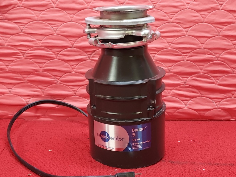 Used InSinkErator Badger 5 1/2HP Model#5-89A Garbage Disposal Good Condition