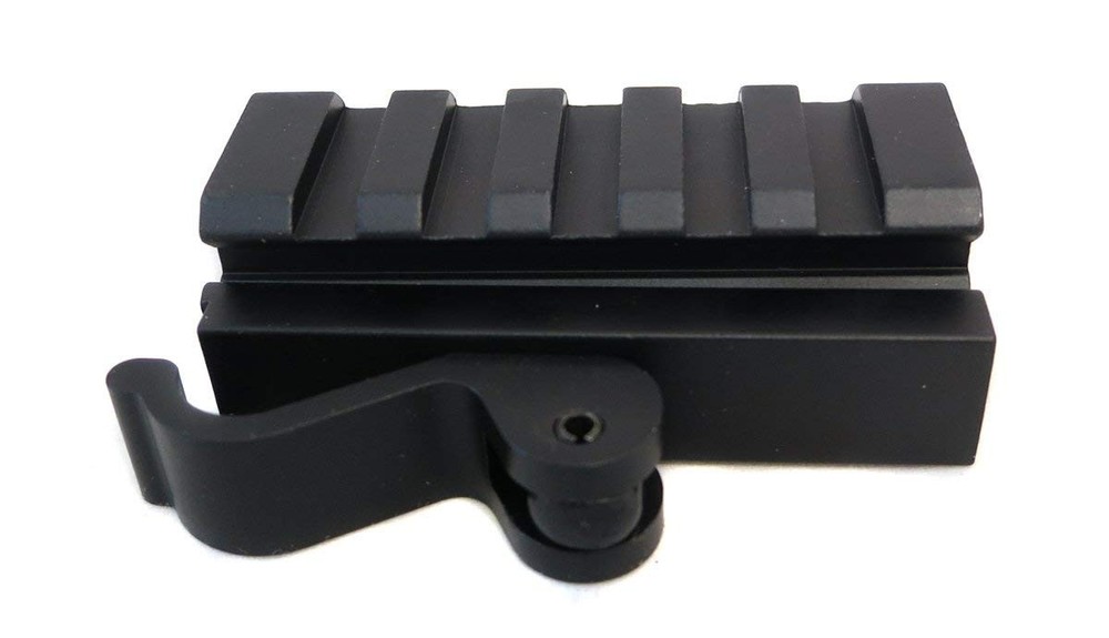 Monstrum Tactical Low Profile Picatinny Riser Mount with Quick Release, Black