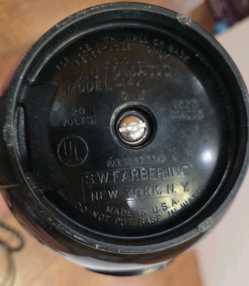 Vtg Farberware Superfast Automatic 12 Cup Percolator Coffee Pot Mod. 142 Tested