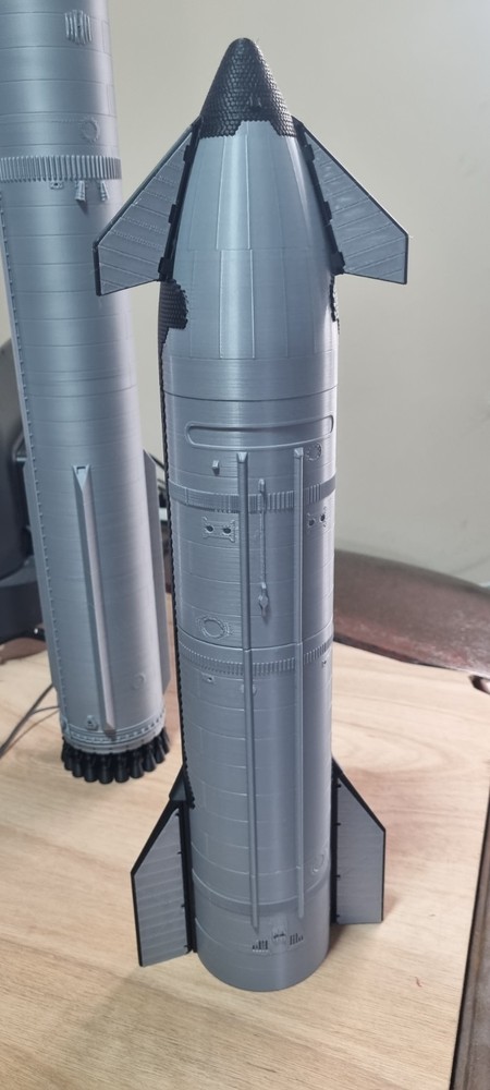 Massive SpaceX Starship MOST DETAILED Stackable 1/100 Scale Removable Nose