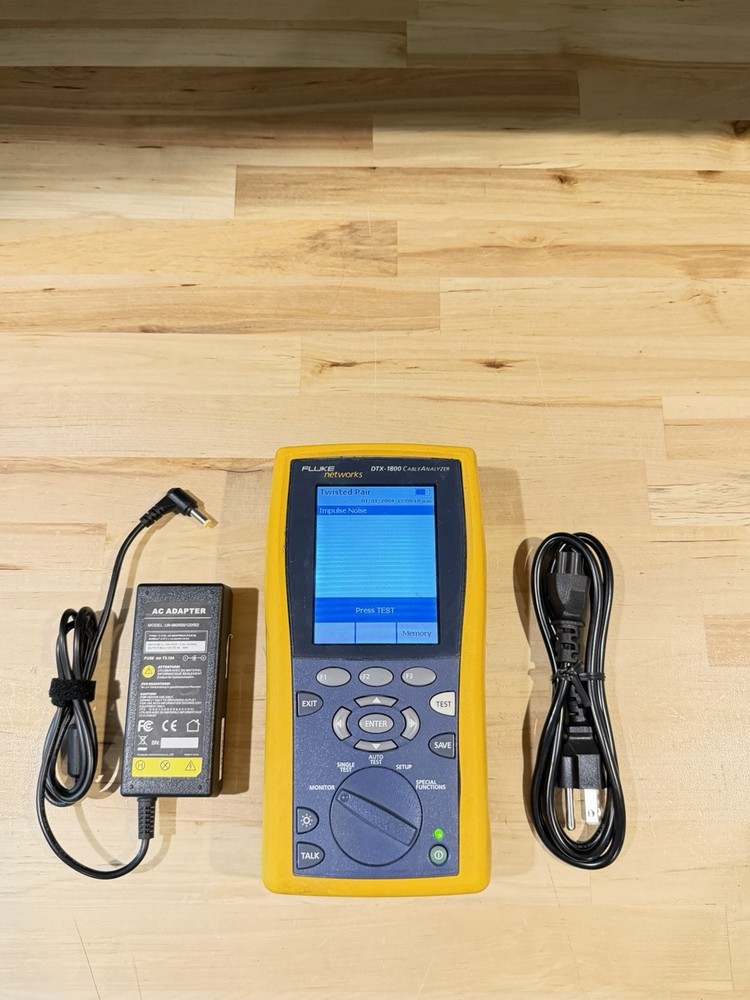 FLUKE NETWORKS DTX-1800 MAINFRAME & W/ CHARGER (TESTED)