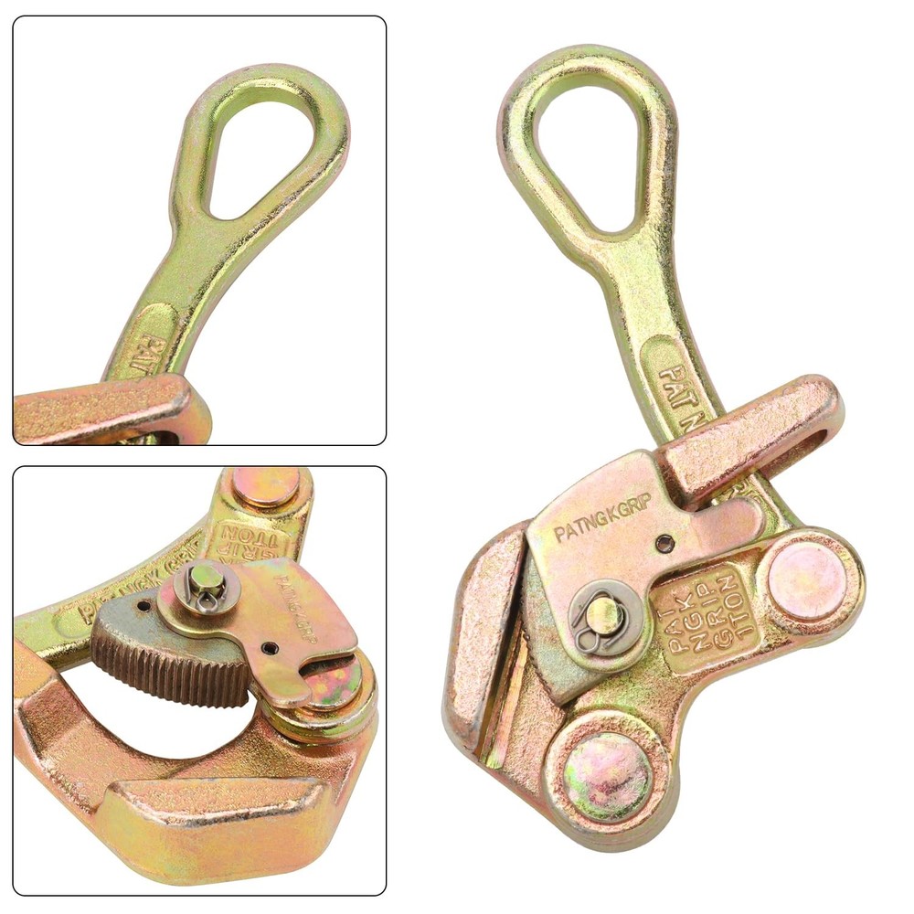 2 Pack 1T Cable Grip, 2204 lbs Wire Gripper, Wire Rope Tightener, Cable Pulli...