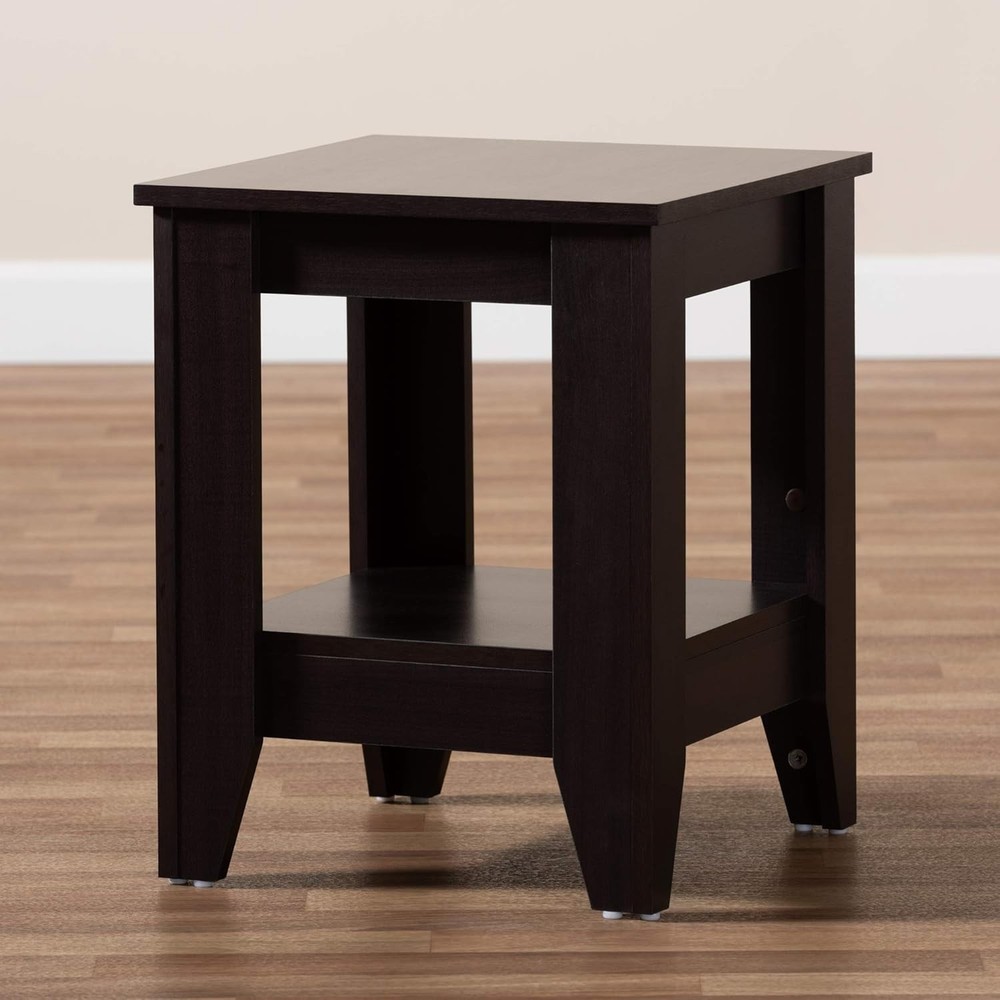 End Tables One Size Dark Brown