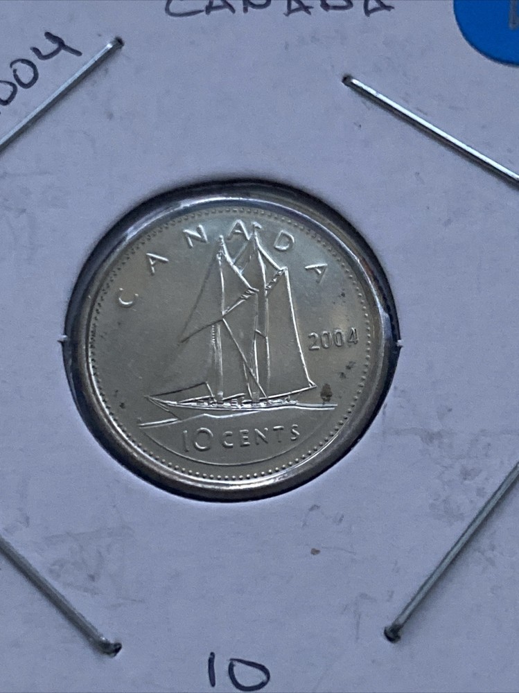 2004 Canada 10 Cents Coin