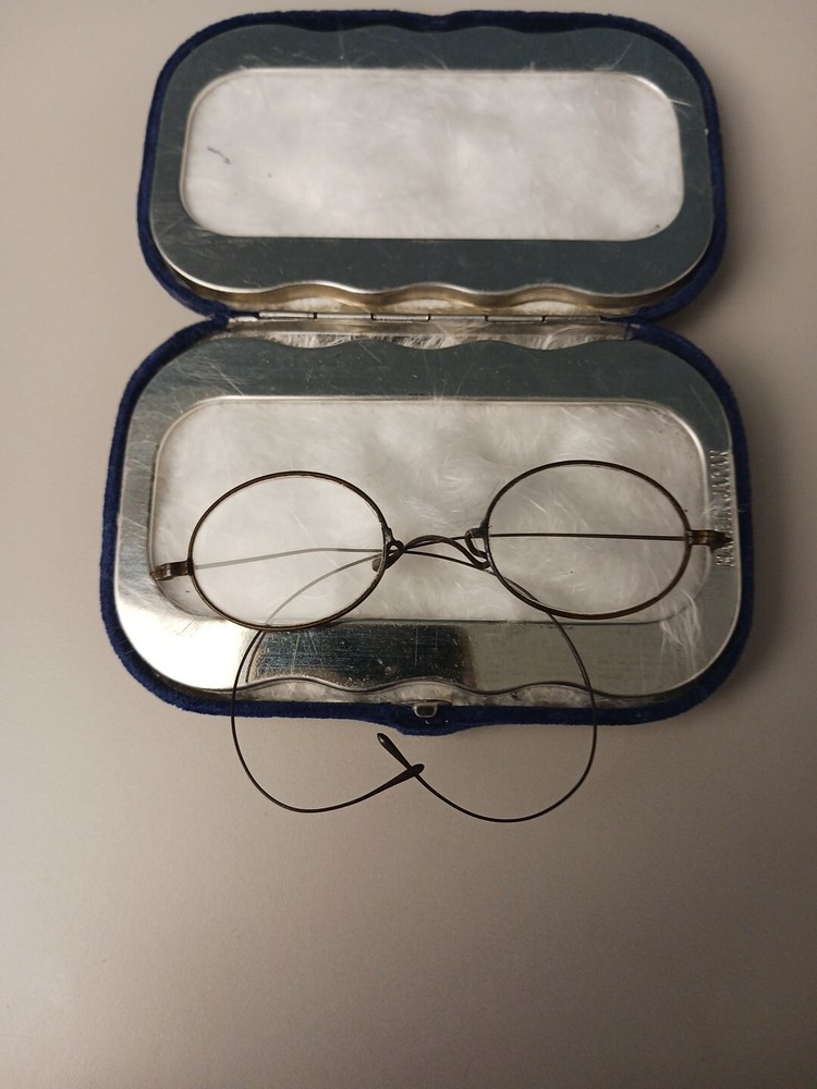 Antique Glasses With Case 1920's