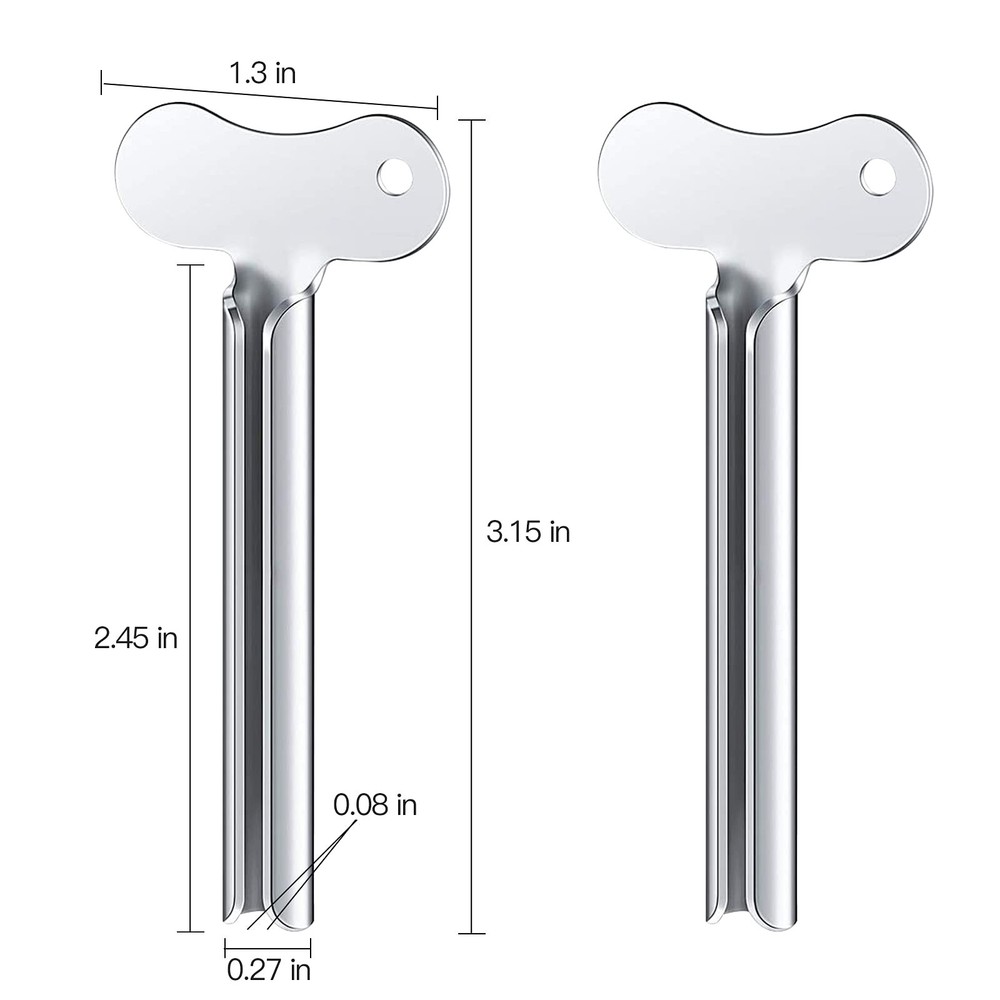 Toothpaste Squeezer, 6pcs Metal Tube Squeezer Key Stainless Steel Toothpaste ...