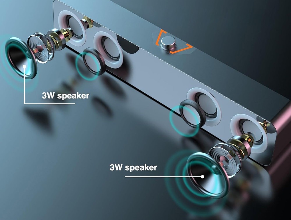 Computer Speaker - RGB - Lighting & Volume Control - USB Power Plug & Play