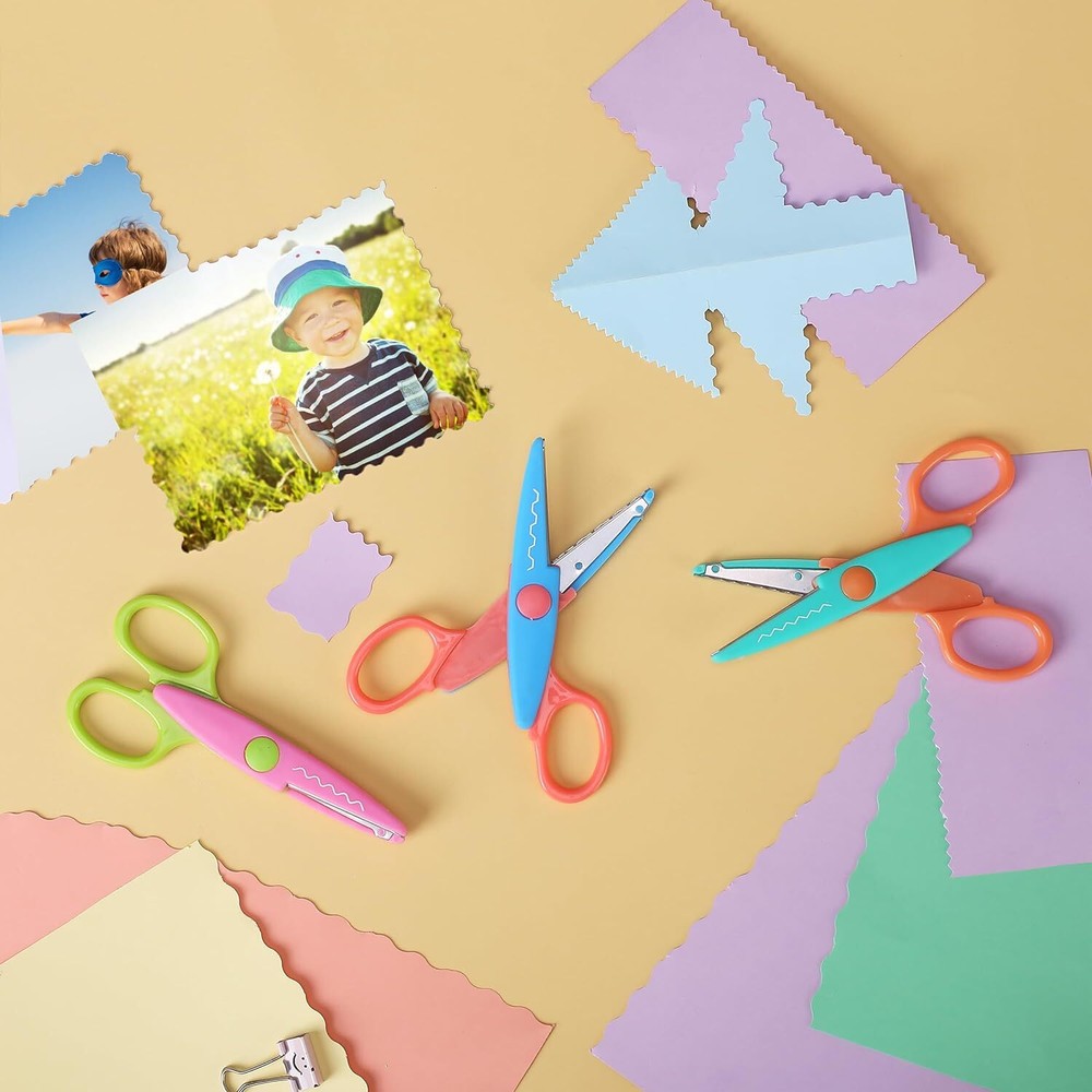 Mr. Pen- Craft Scissors Decorative Edge, 6 Pack, Scissors, Zig Bright 2