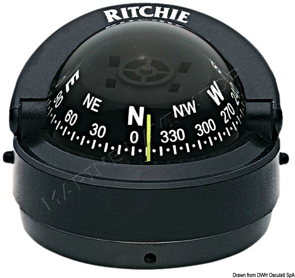 RITCHIE Explorer Extern. Compass 2 Inches 3/4 Black/Black