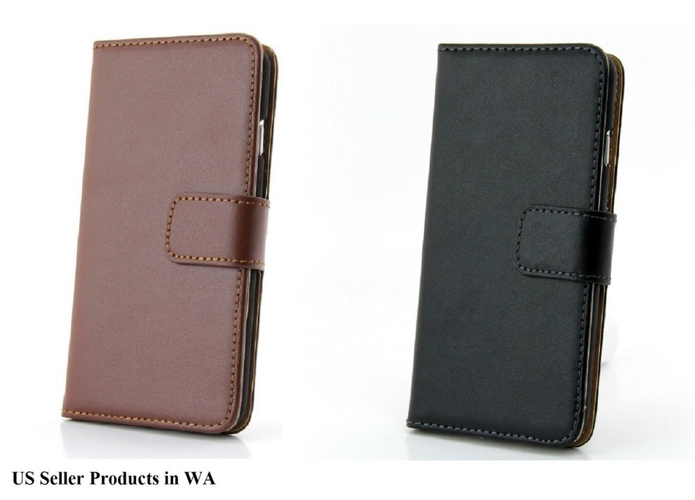 iPhone 6 6S (4.7") Leather Flip Wallet Case with Magnetic Closure