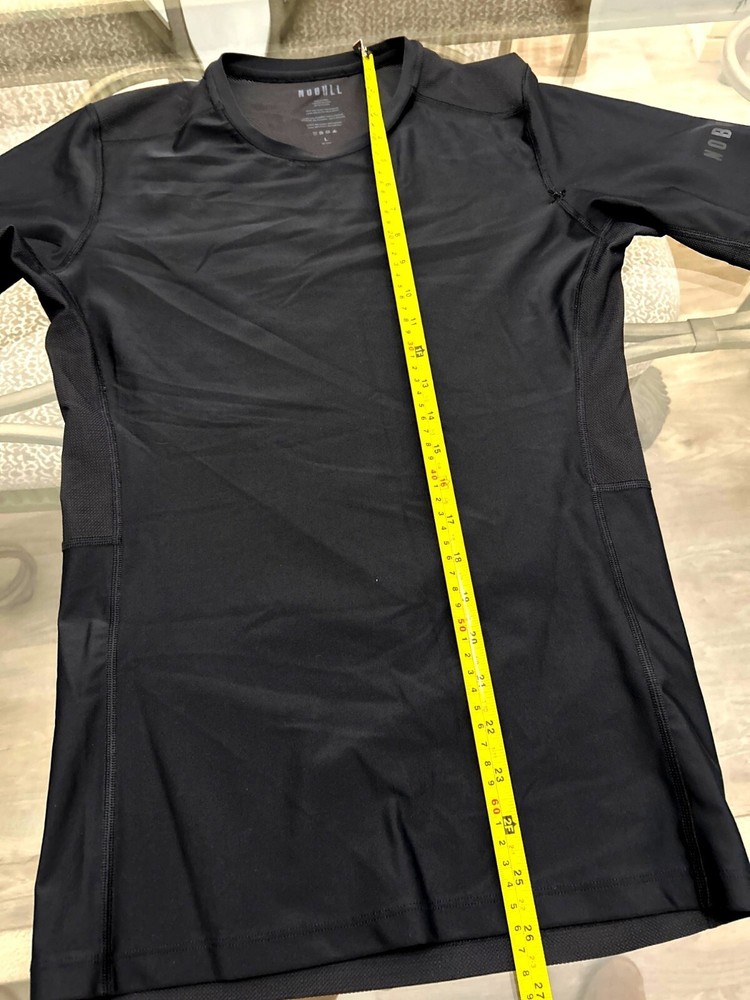 Nobull Mens Black Performance Compression T-Shirt Size L
