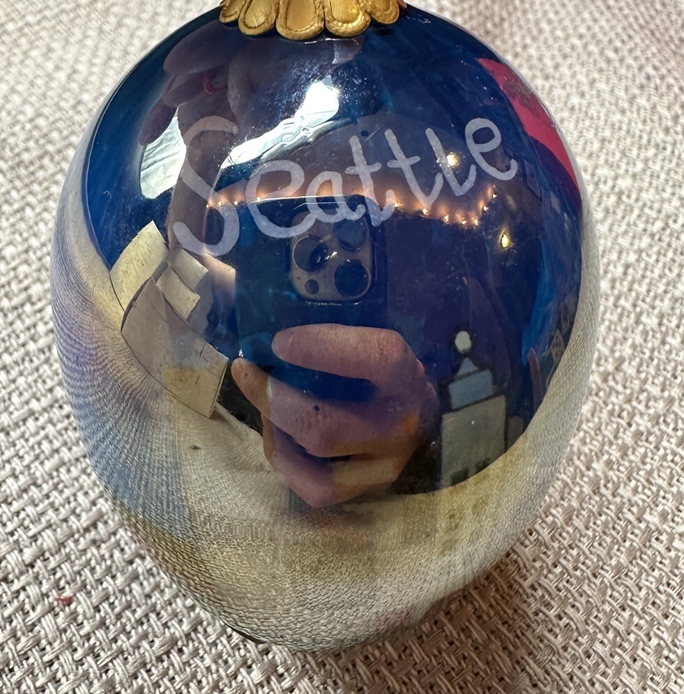 SEATTLE ORNAMENT CHRISTMAS EGG SMITH WESTERN.