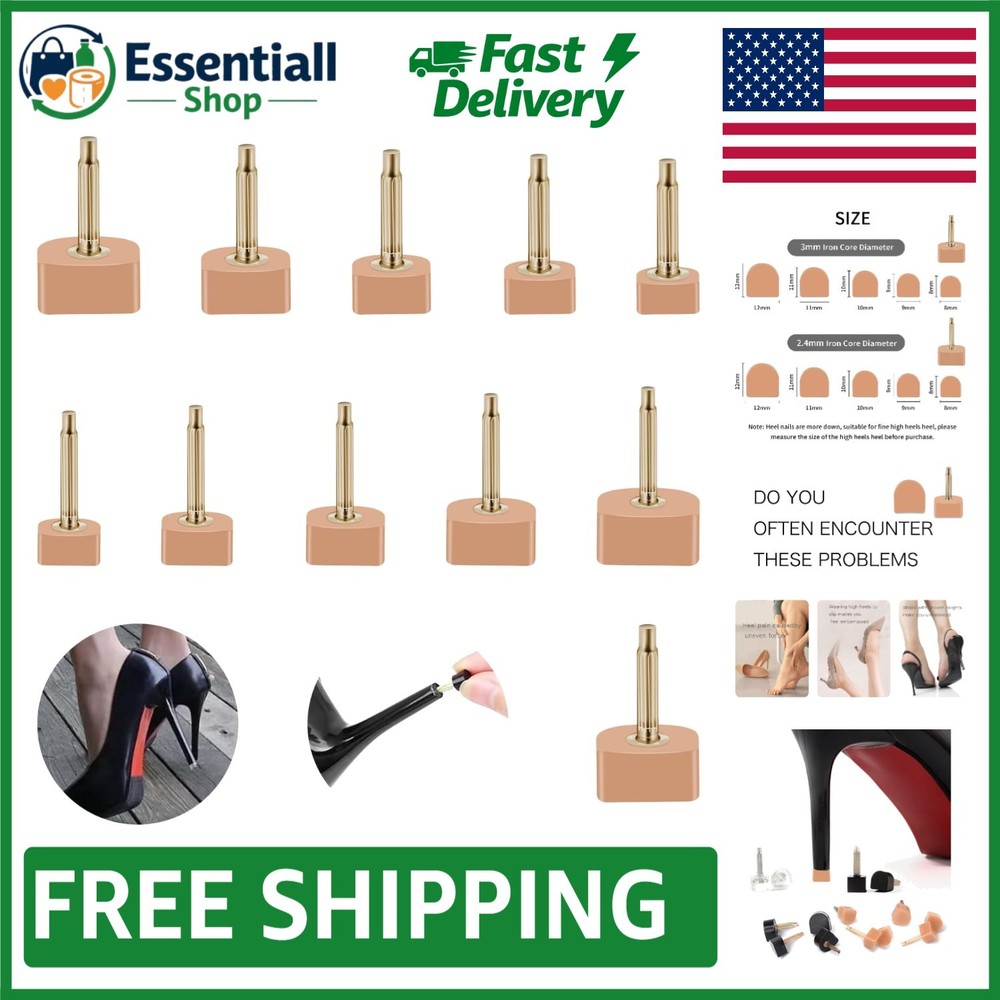 Durable High Heel Protector Tips - Effortless Installation & Silent Walk