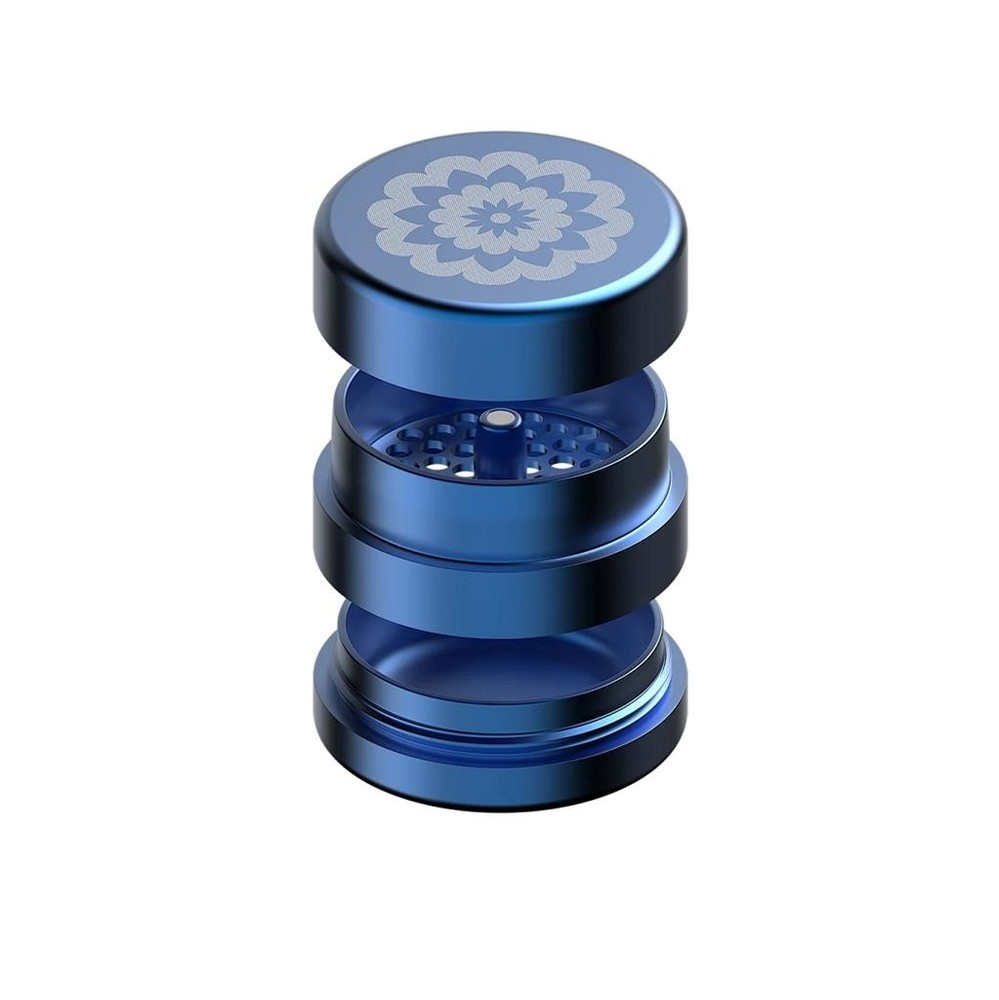 Flower Mill NEXT GEN STANDARD 2.5" BLUE Grinder 3 Piece