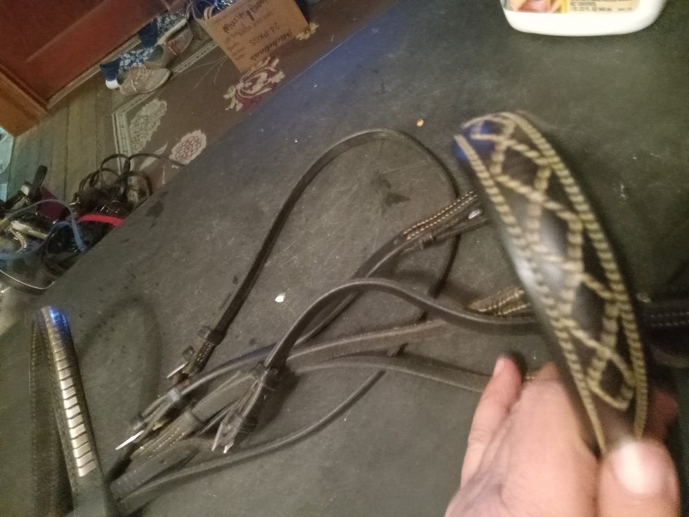 English headstall and cavesson Lemetex