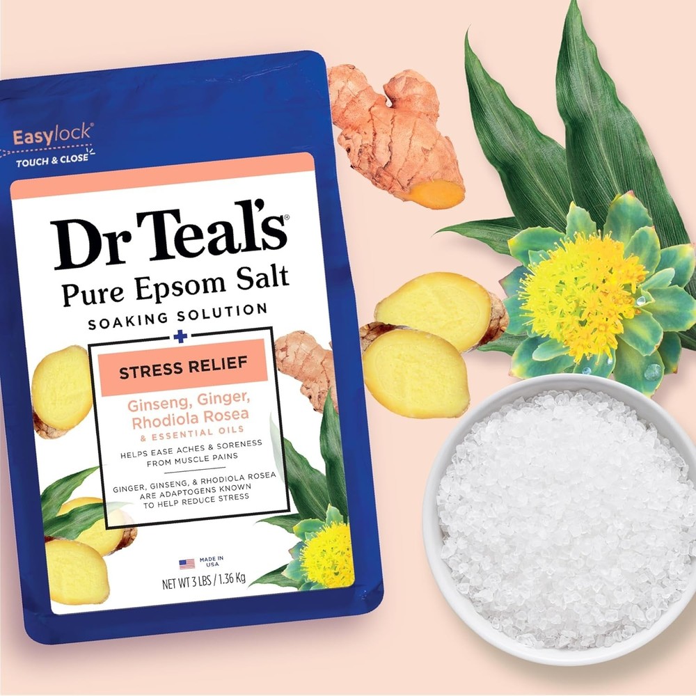 Dr Teal's Epsom Salt Soaking Solution, 3lbs - Pick Your Scent