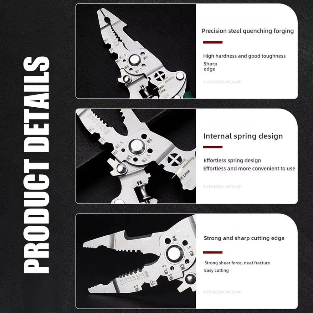 Foldable Wire Strippers Wire Stripping Tool Electrical Pliers Electrician Tool