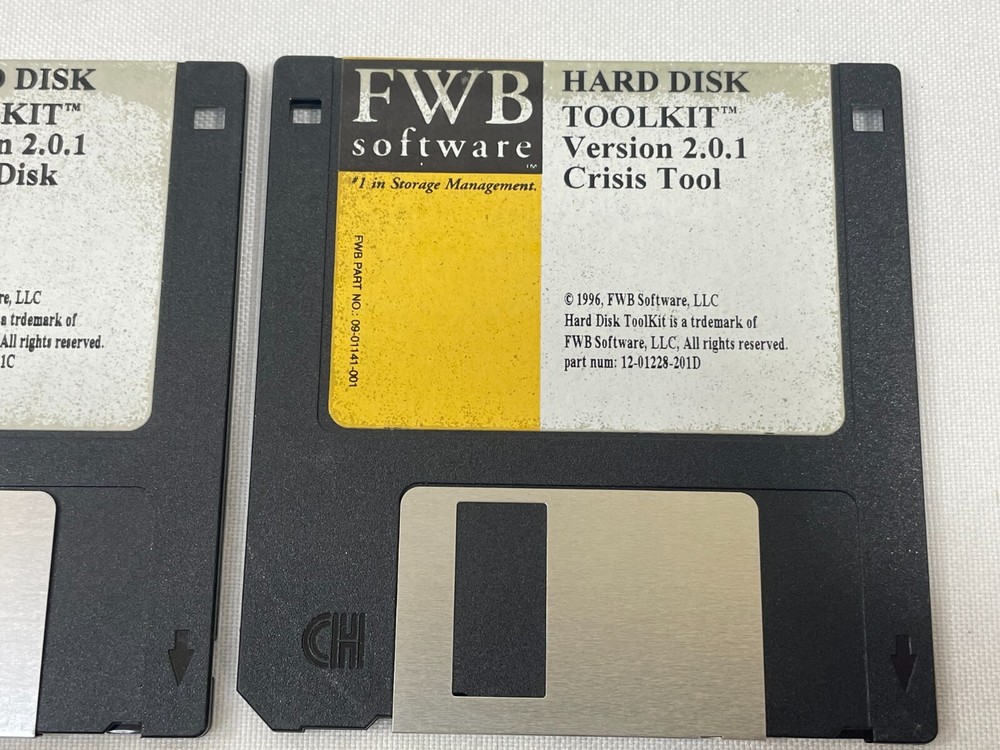 Vintage 1997 FWB Software CD-ROM Hard Disk Tool Kit 3.5" Floppy Disk