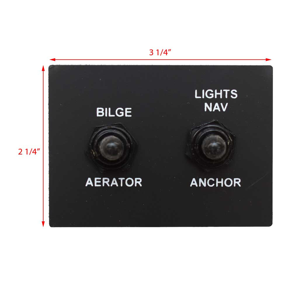 Lowe Boat Toggle Switch Panel F2102266292 | 18 / 20 Waterfowl Plastic
