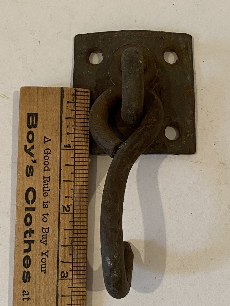 Vintage Surface Mount Swinging Iron Hook-3”