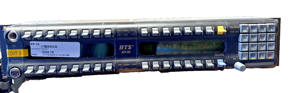 RTS Intercoms Telex KP-32 Intercom 32-Channel Key Panel
