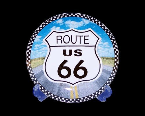 Route 66 Plate Color