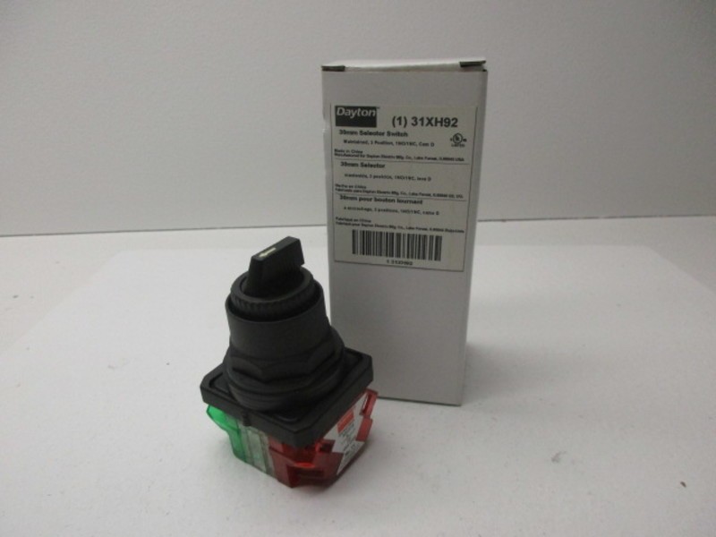 DAYTON 31XH92 SELECTOR SWITCH NSMP