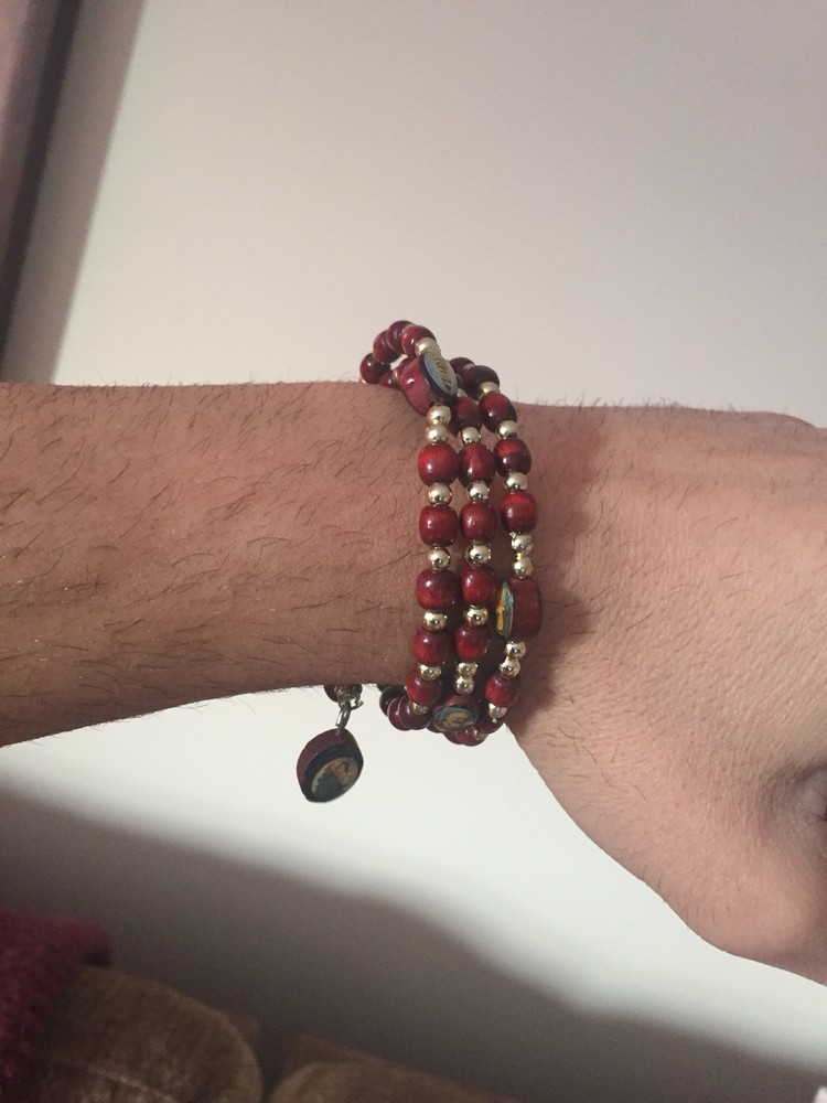 Bracelet Escapulario Saints Beaded Unisex