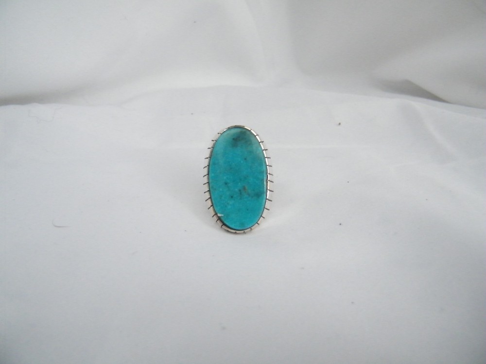 Native American Sterling Silver Turquoise Ring