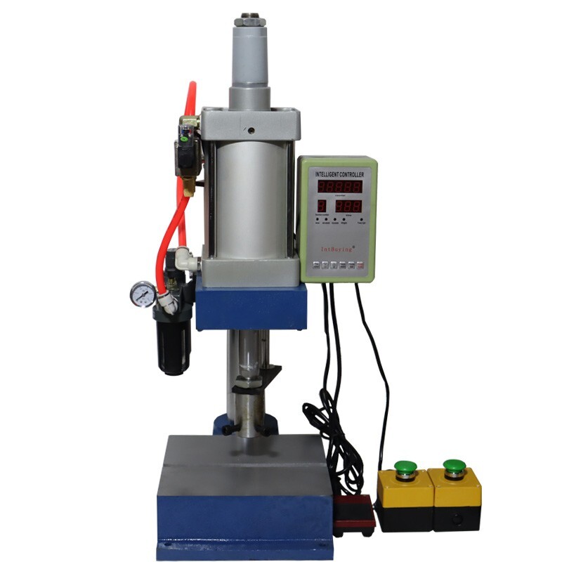 1763Lb Pneumatic Punch Press Machine w/Display Controller Adjustable Stroke 110V