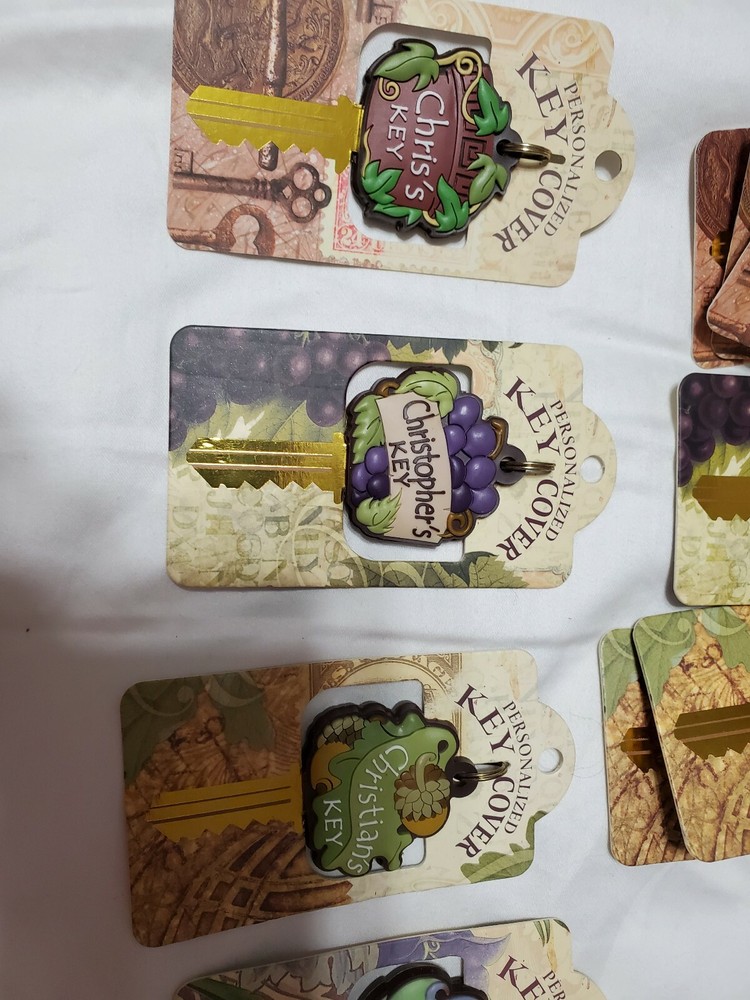 PERSONALIZED KEY COVERS NAMES WITH A,B & C