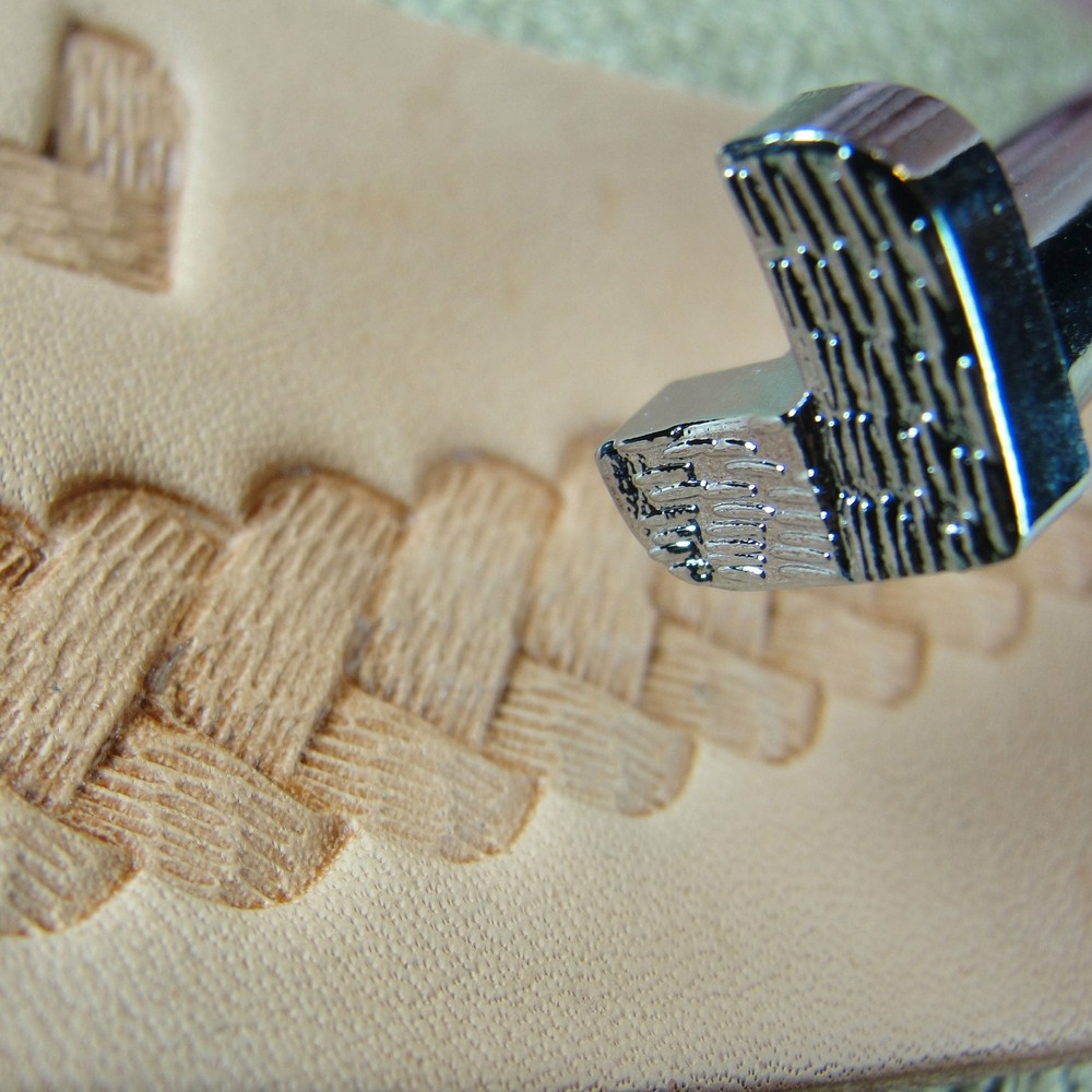 Leather Stamping Tool - D2185 Textured Braid Border Stamp