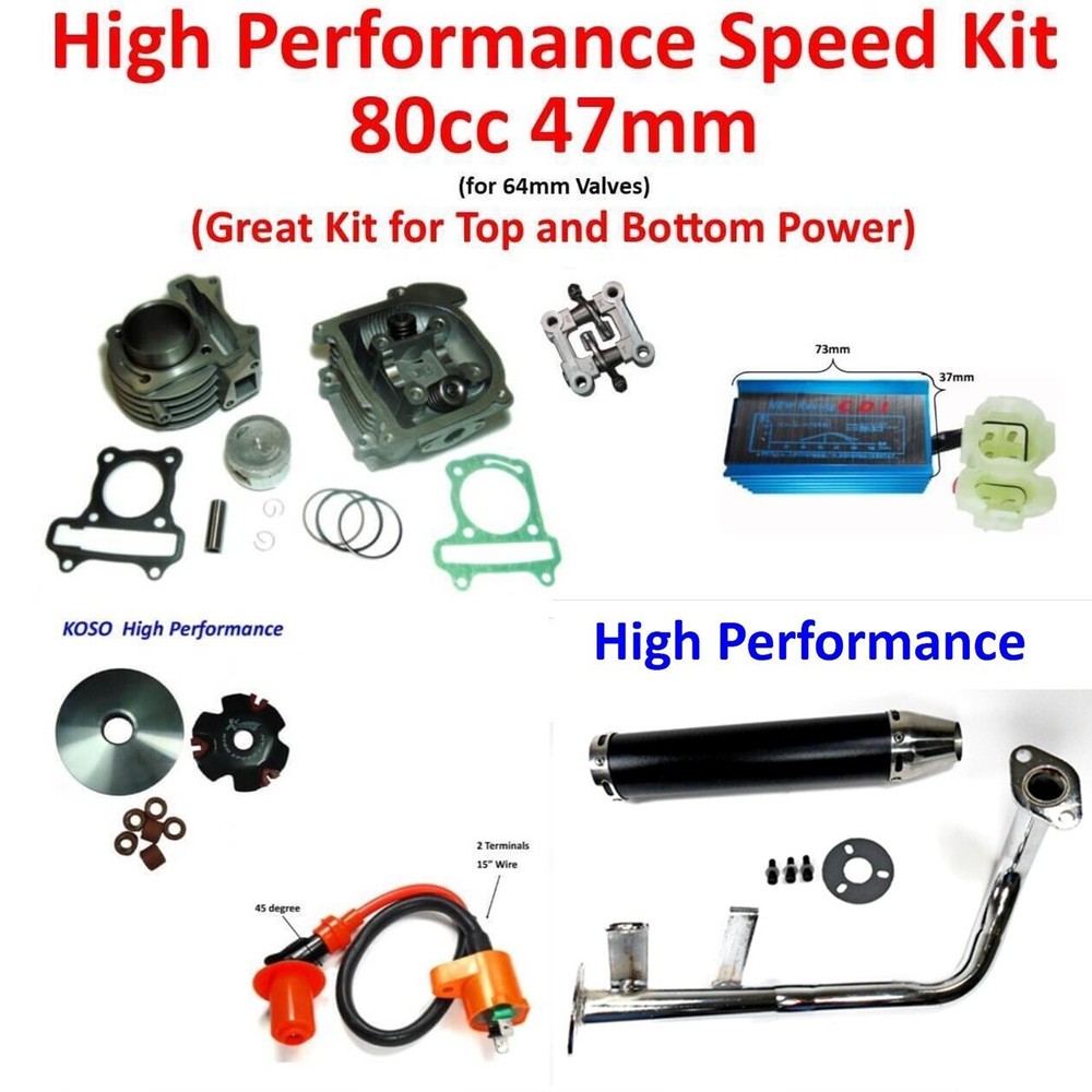 Vitacci  Force 49cc, GY6-50 High Performance 80cc Speed Kit