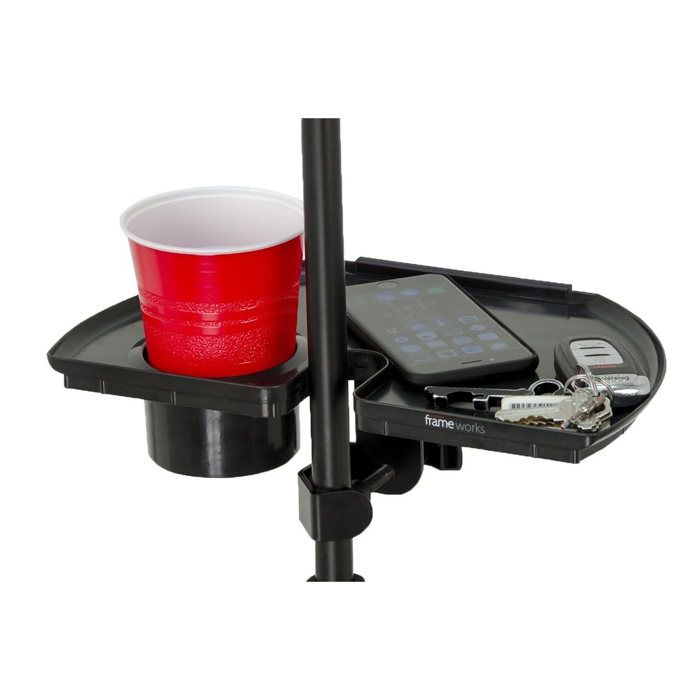 Gator Frameworks Microphone Stand Accessory 12" x 7" Standard Tray, Black