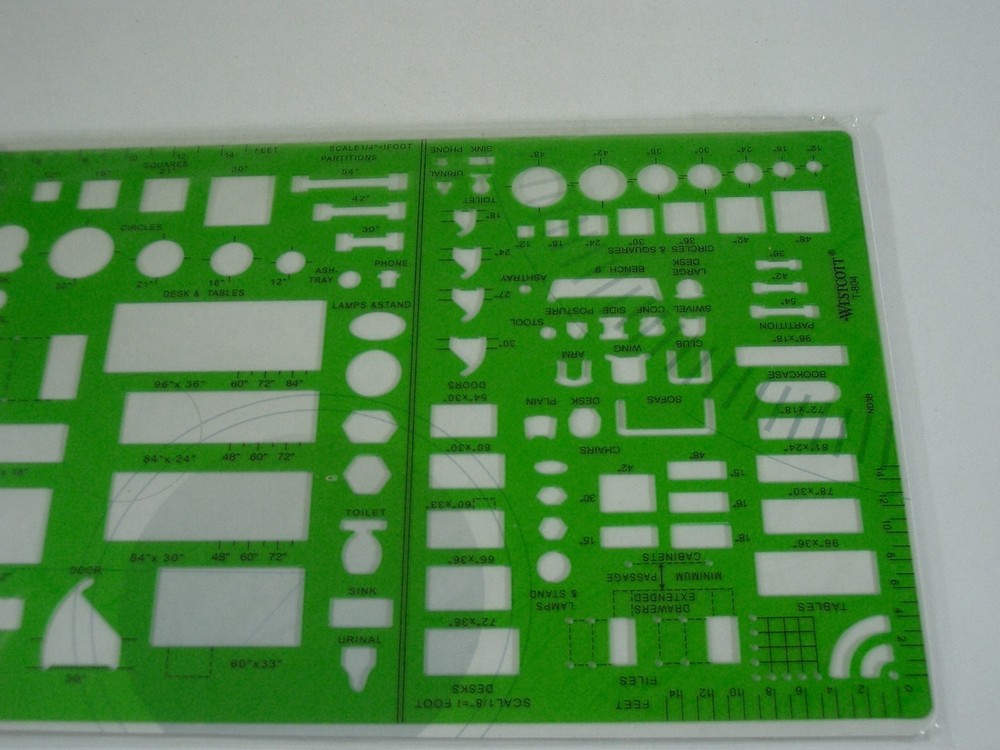 Westcott T-804 Office Layout Template