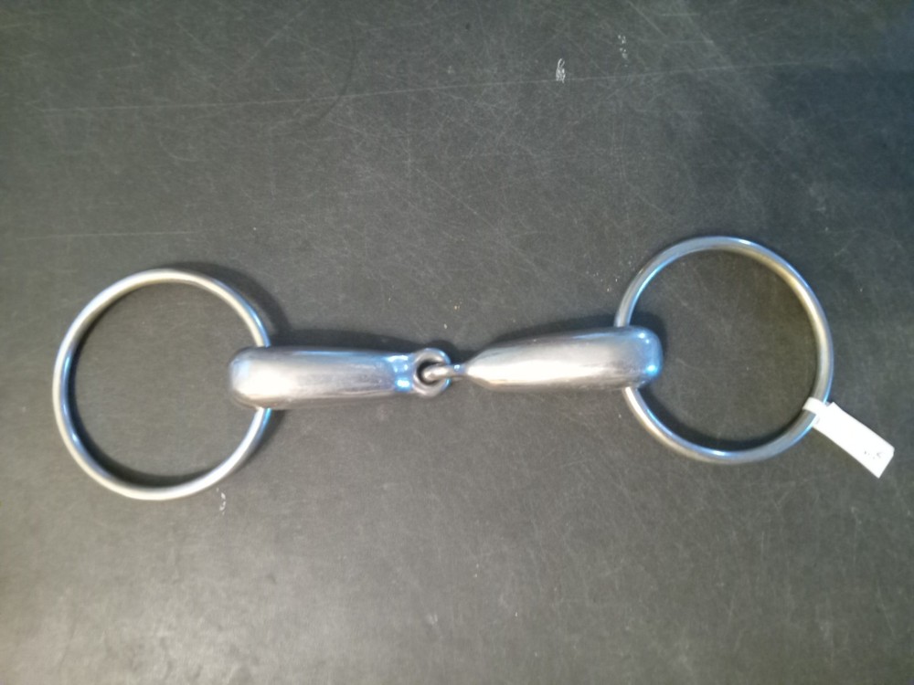 Used Hollow mouth snaffle bit 5 in