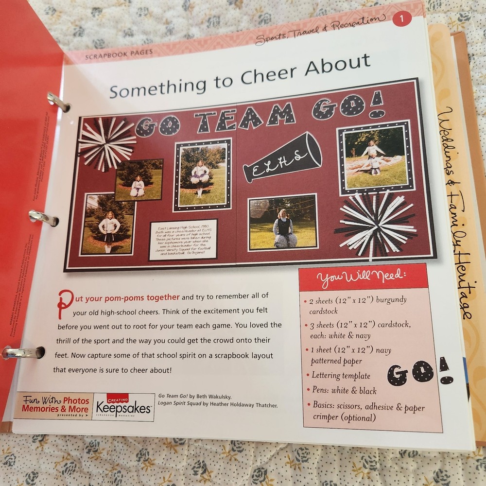 Creating Keepsakes Scrapbook Idea Book Pages Guide "Fun With Photos" Binder (3)