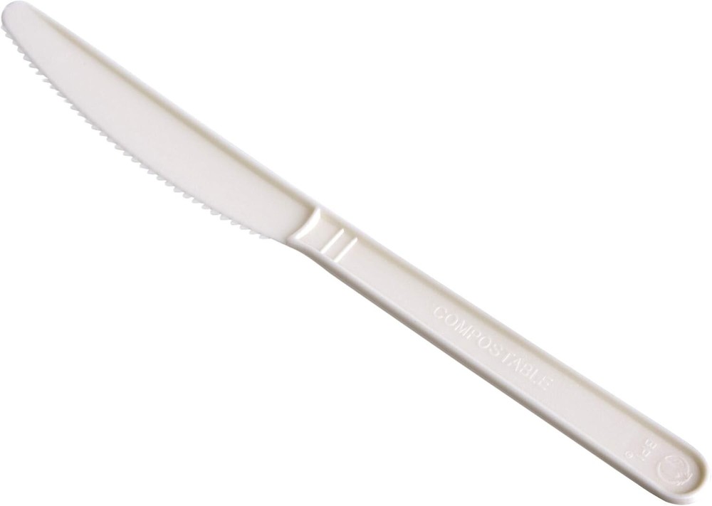 Amazon Basics Compostable Knives, Pack of 250, White Plastic Knife