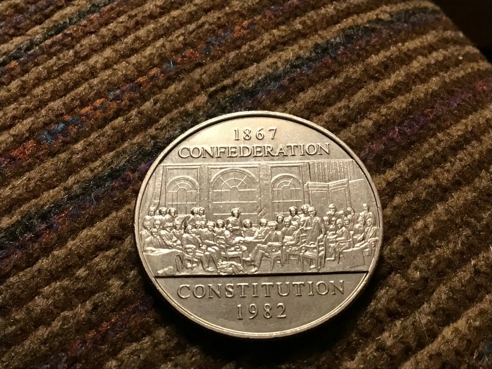 1867-1982 CANADA Constitution DOLLAR high grade!