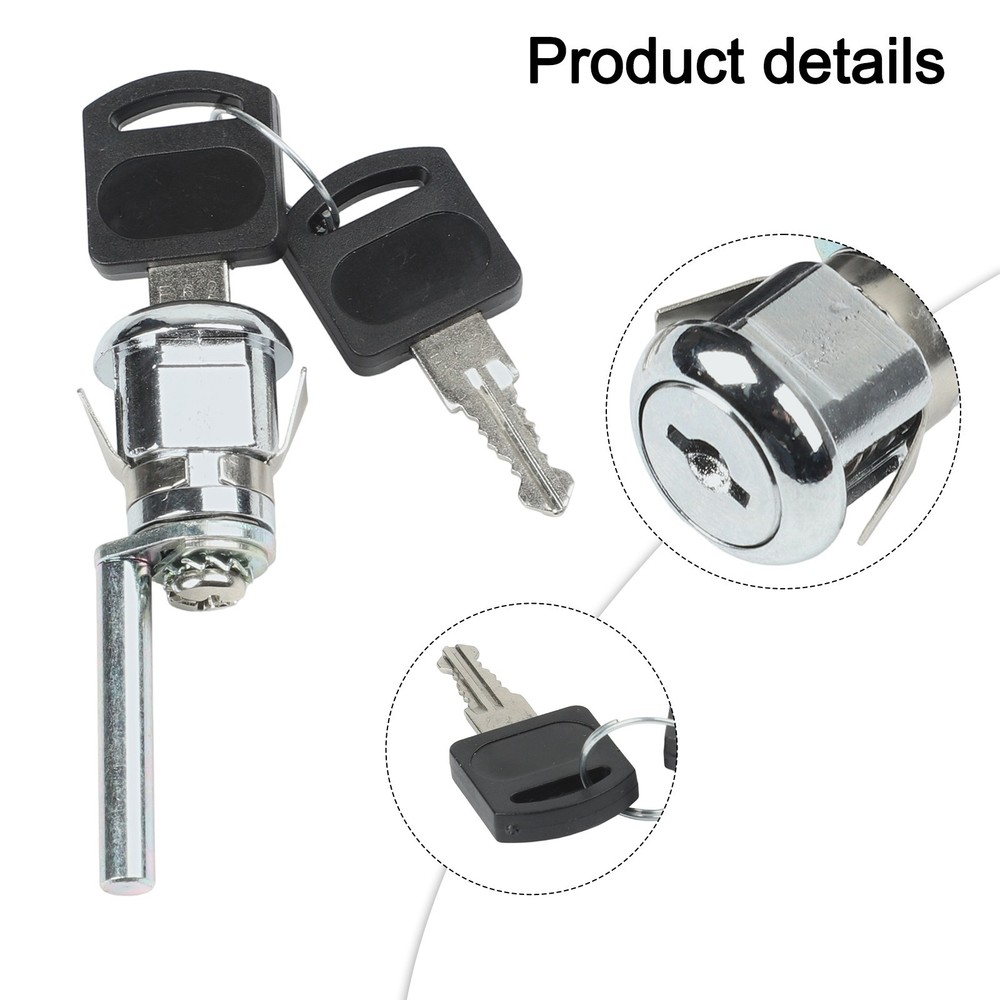Security Lock for File Cabinets with Dual Keys and Simple Installation Process