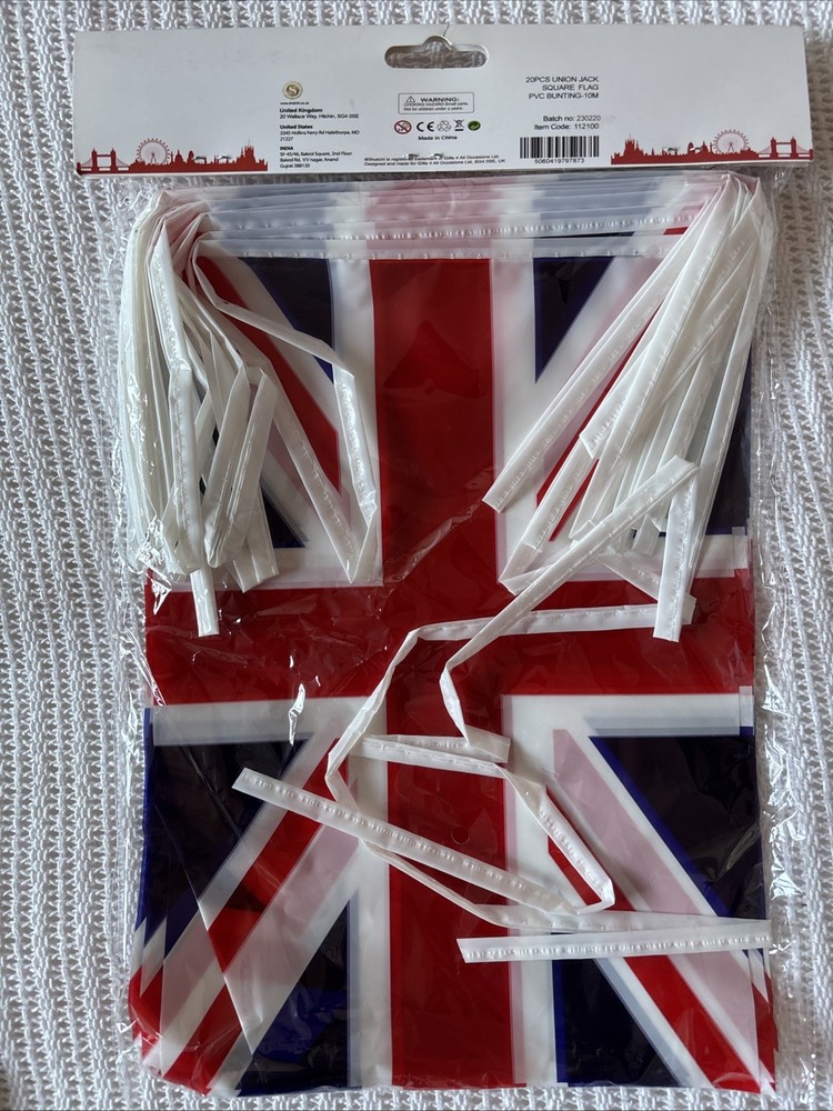10m Union Jack PVC Bunting