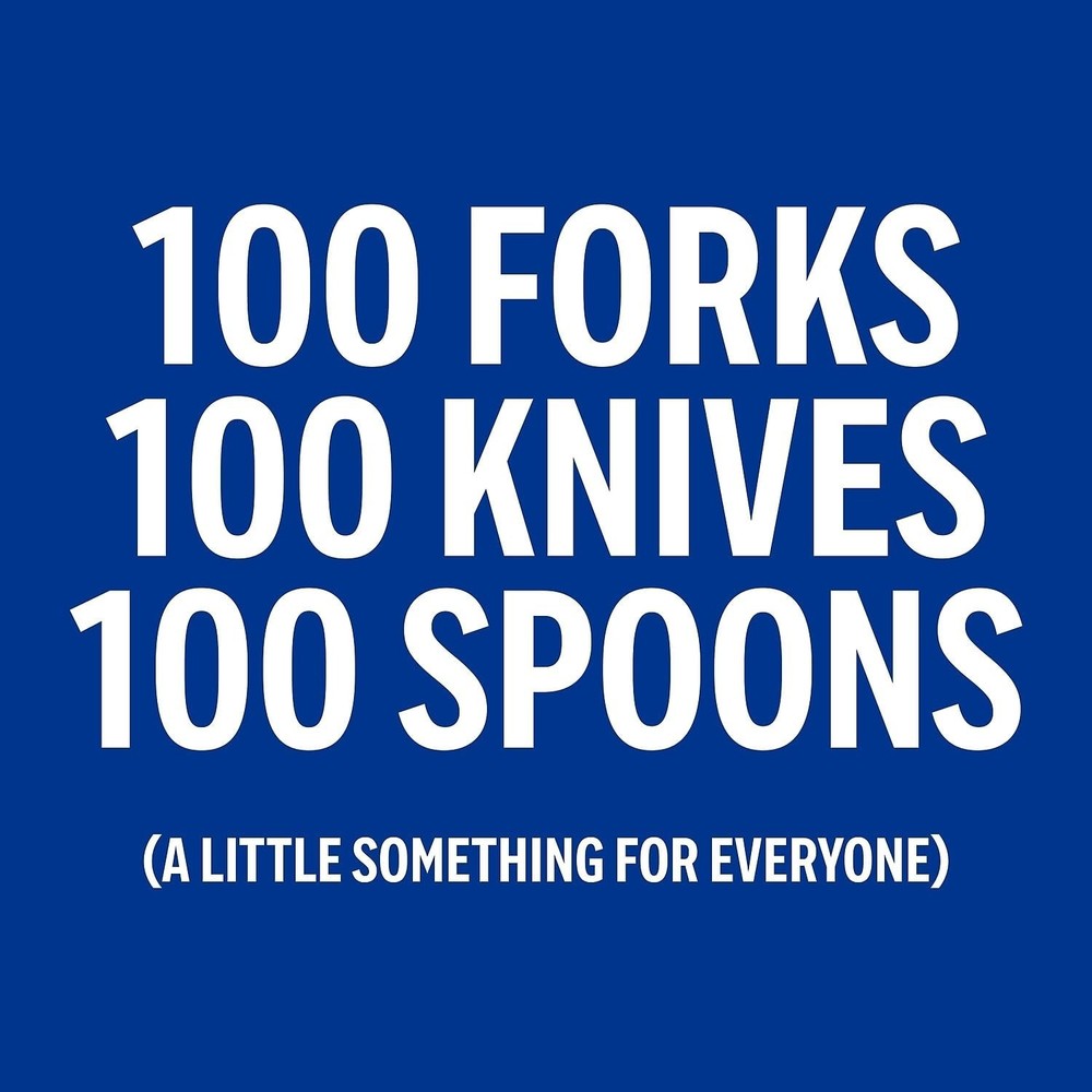 Perk Medium‑Weight Plastic Cutlery Set, 300 Count Bulk Disposable Utensils