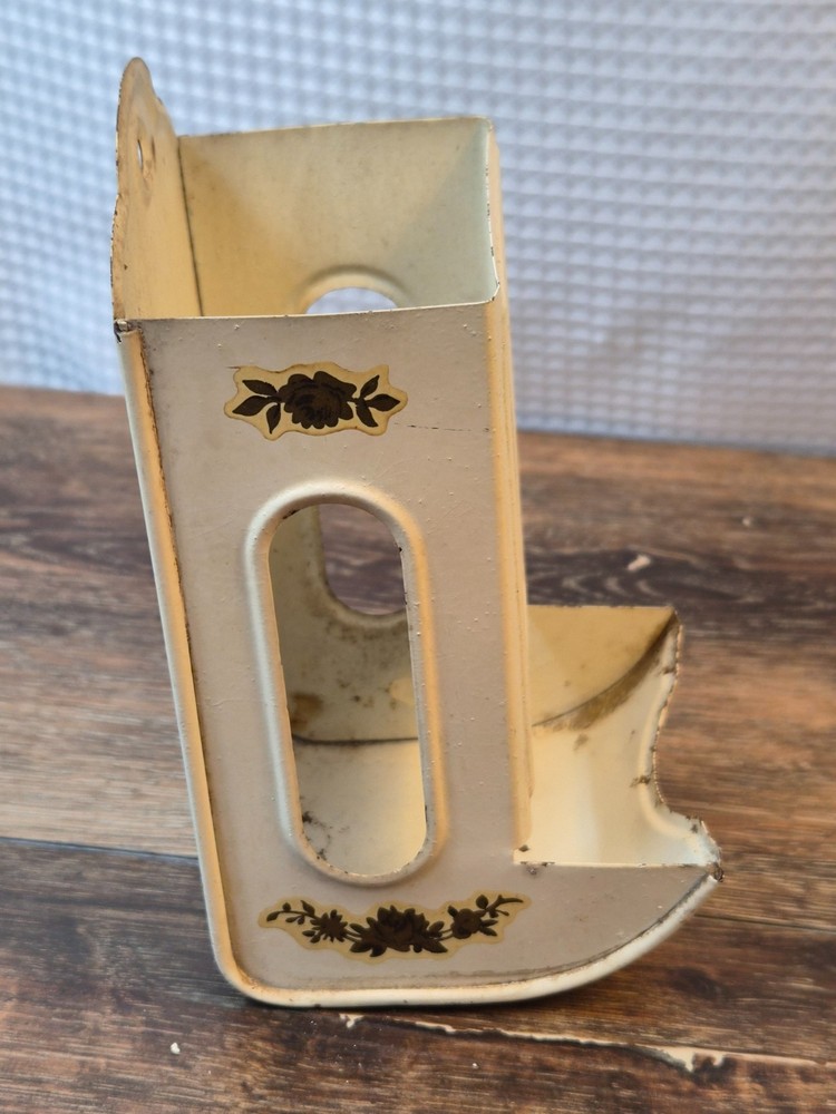 Vintage metal matchbox holder